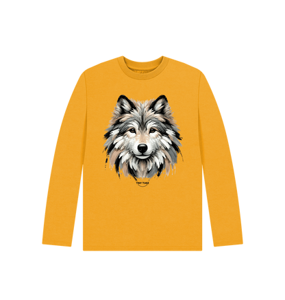 Mustard Printed Kids T-Shirt