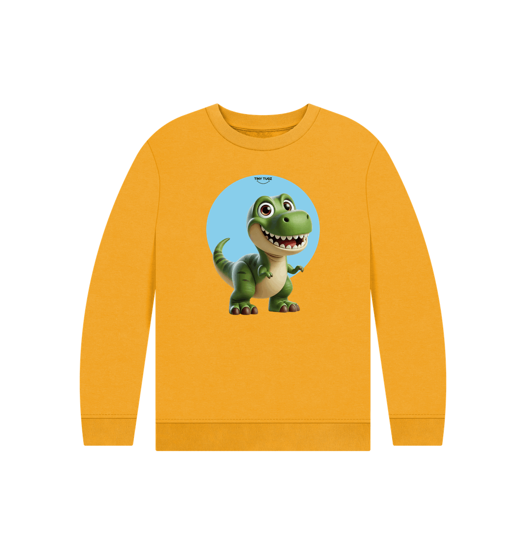 Mustard Printed Kids Jumper