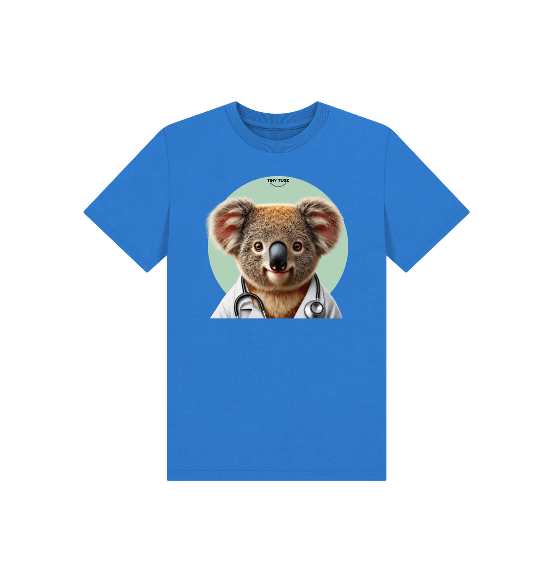 Bright Blue Printed Kids T-Shirt