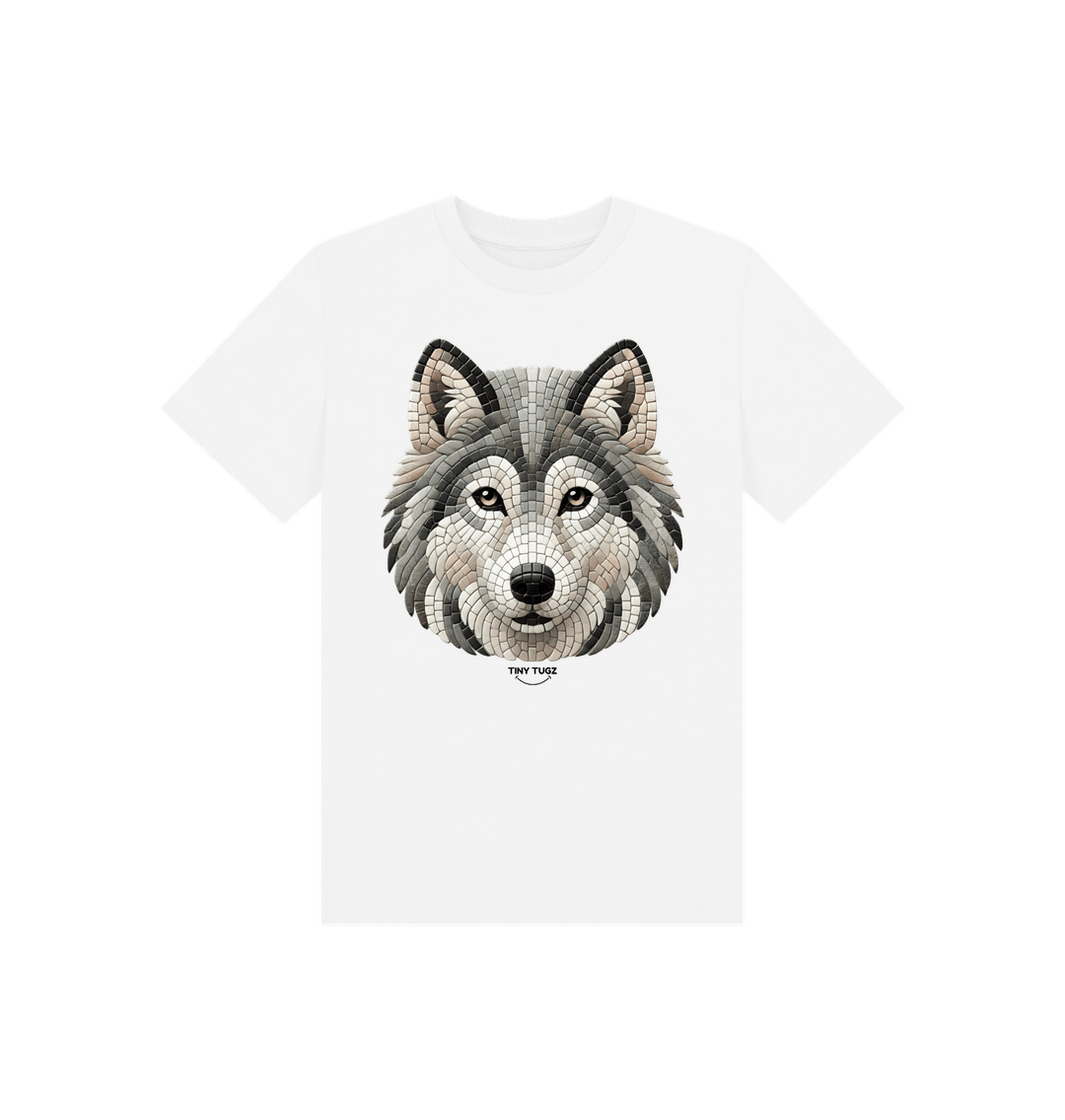 White Printed Kids T-Shirt