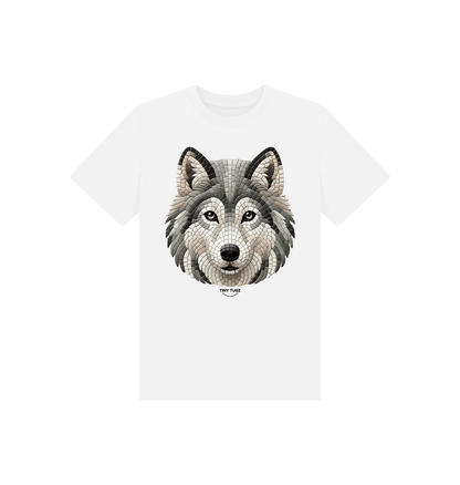 White Printed Kids T-Shirt