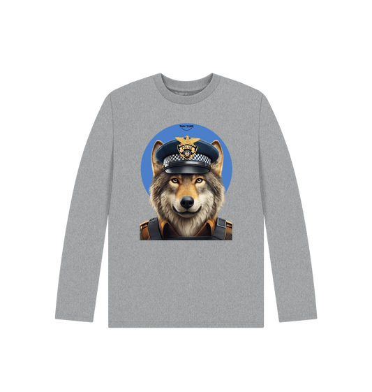 Athletic Grey Printed Kids T-Shirt