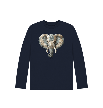 Navy Blue Printed Kids T-Shirt