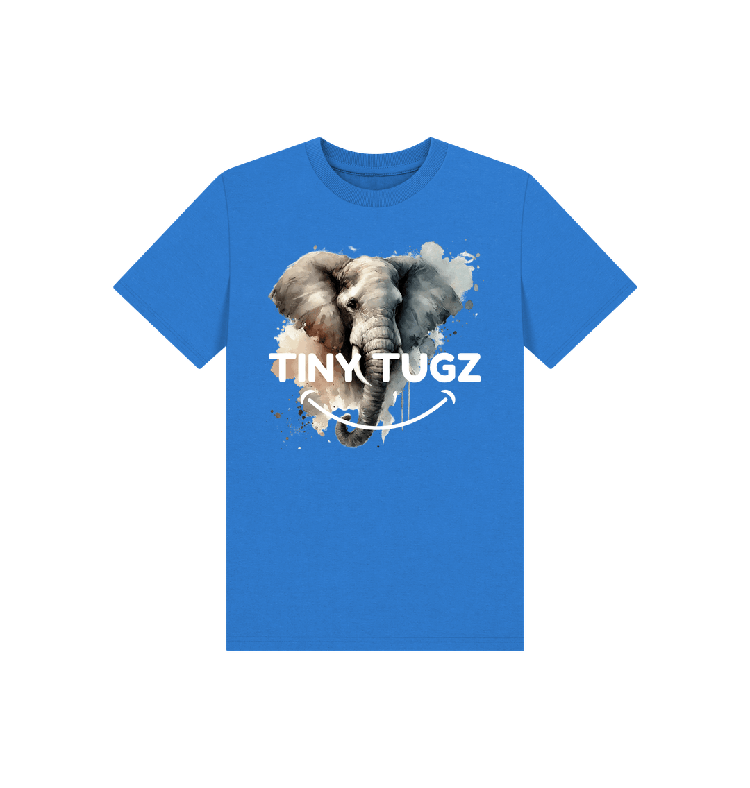 Bright Blue Printed Kids T-Shirt