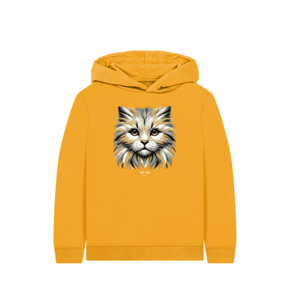 Mustard Printed Kids Hoodie