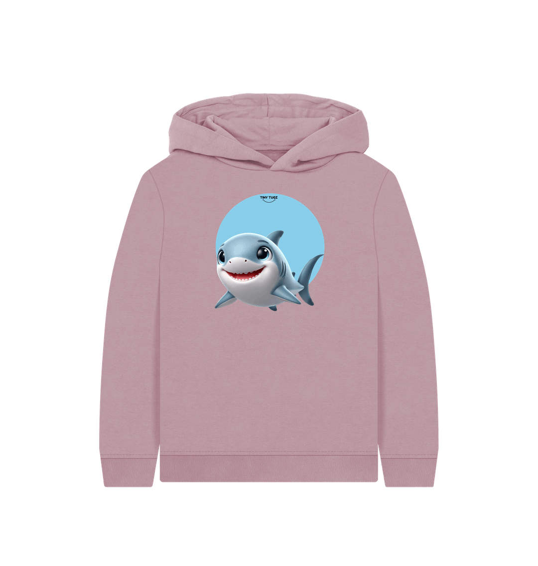 Mauve Printed Kids Hoodie