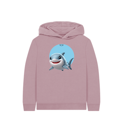 Mauve Printed Kids Hoodie