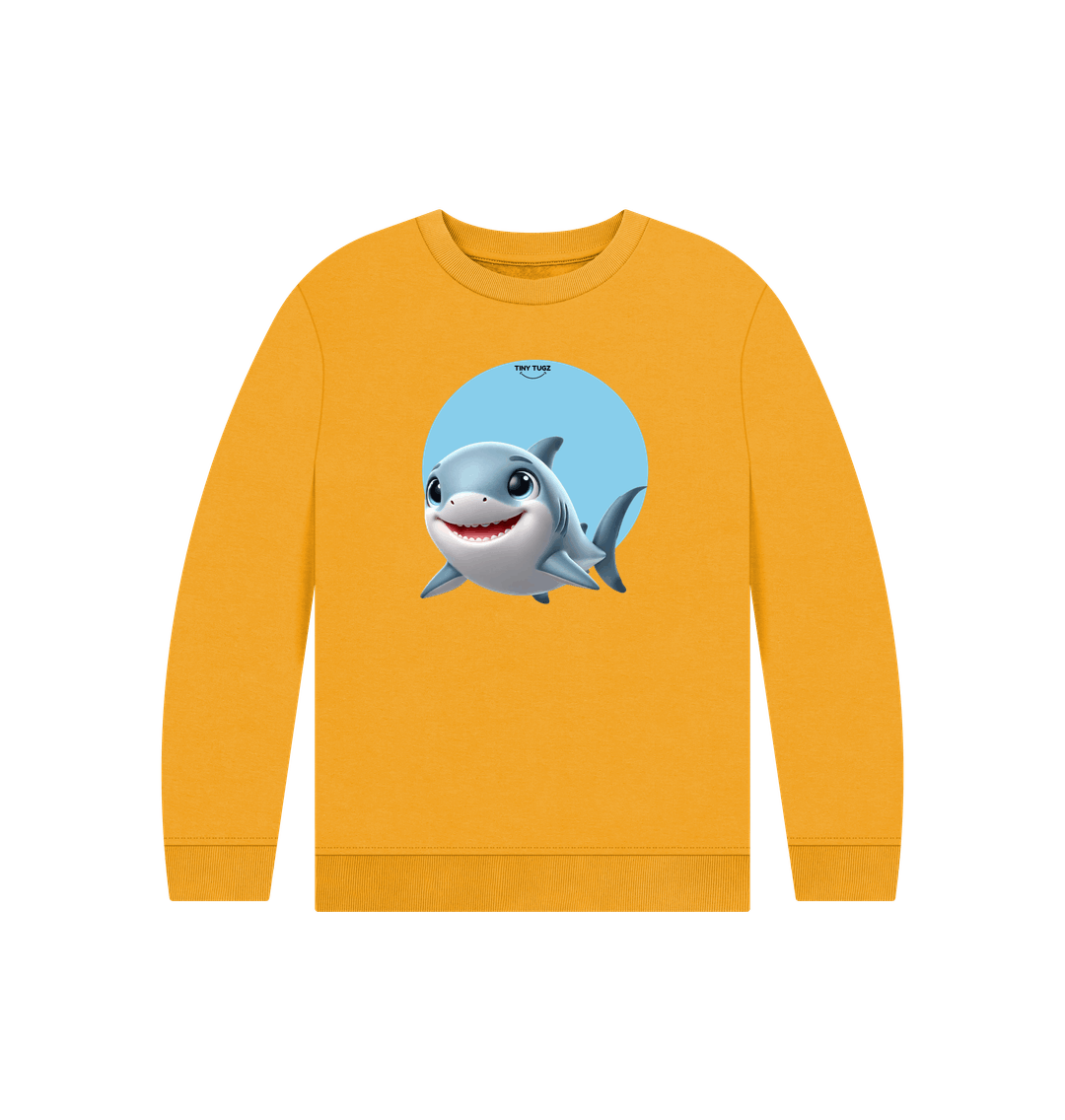 Mustard Printed Kids Jumper