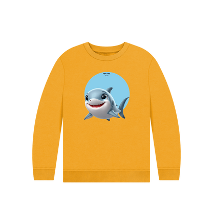 Mustard Printed Kids Jumper