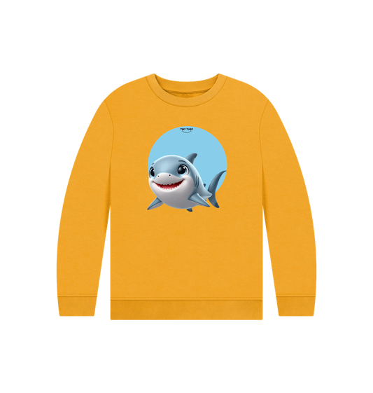 Mustard Printed Kids Jumper