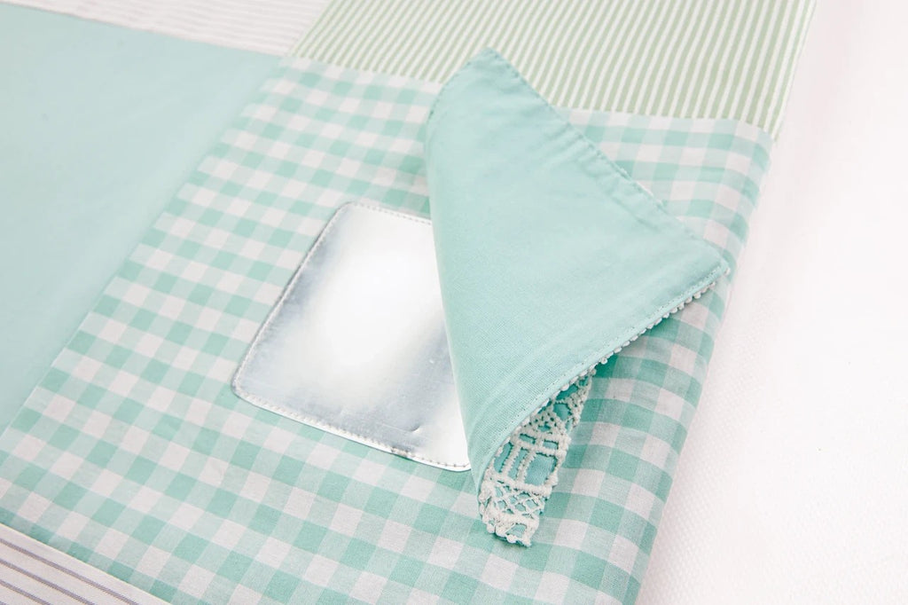 GOTS Organic Activity Mat & Arches 100×100 cm for Babies (0–18m) - Mint Green - Tiny Tugz™
