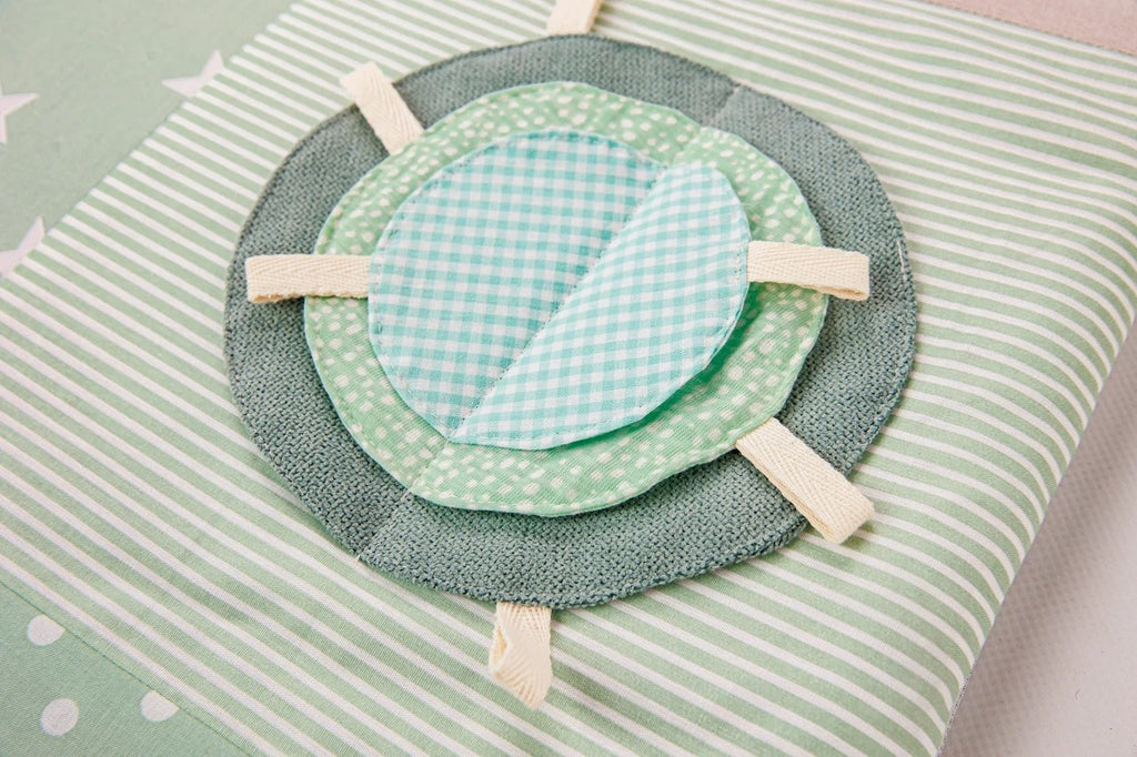 GOTS Organic Activity Mat & Arches 100×100 cm for Babies (0–18m) - Mint Green - Tiny Tugz™