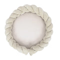 Baby Cocoon with Braided Protective Bumper & Play Mat — Velvet Corduroy (Ecru) - Tiny Tugz™