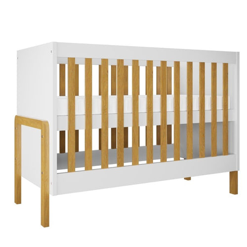 Baby Cot Victor 120x60 - Adjustable Height, Solid Oak Slats - Tiny Tugz™