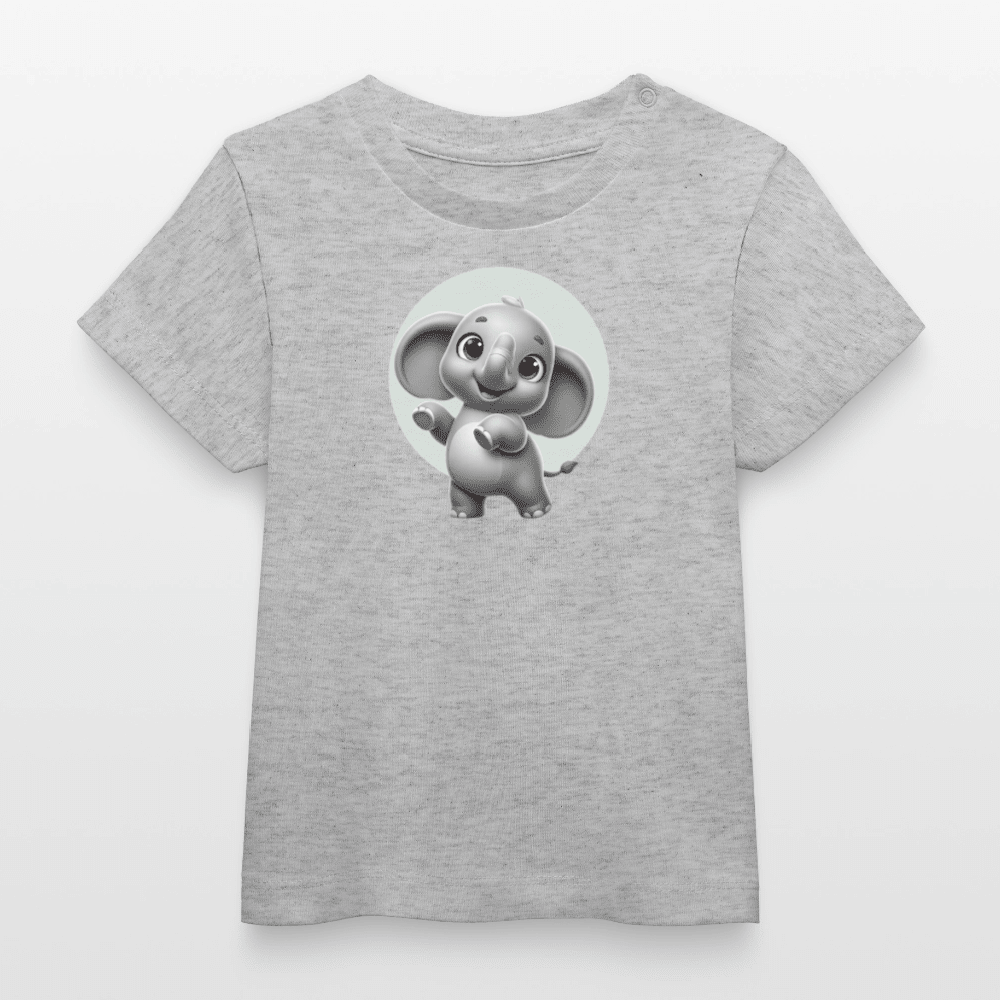 Baby Organic Cotton T-shirt (3D Elephant Illustration) - Tiny Tugz™