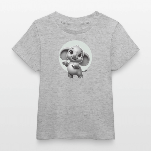 Baby Organic Cotton T-shirt (3D Elephant Illustration) - Tiny Tugz™