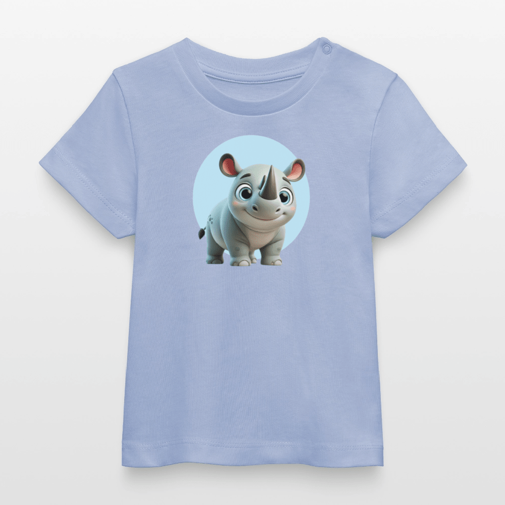 Baby Organic Cotton T-shirt (3D Rhino Illustration) - Tiny Tugz™