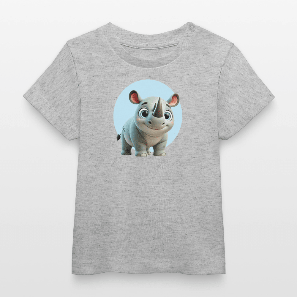 Baby Organic Cotton T-shirt (3D Rhino Illustration) - Tiny Tugz™