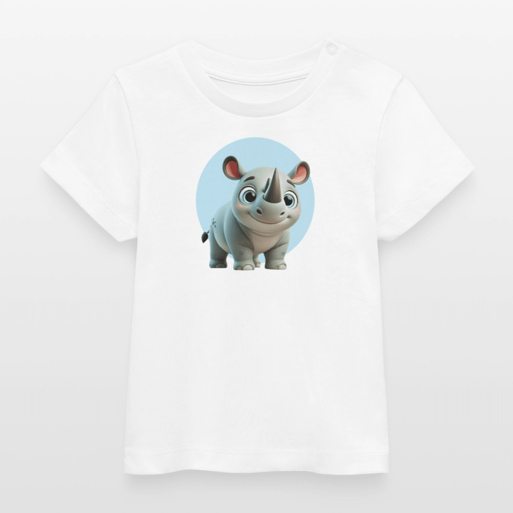 Baby Organic Cotton T-shirt (3D Rhino Illustration) - Tiny Tugz™