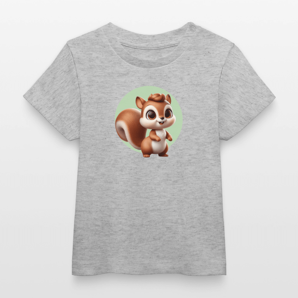 Baby Organic Cotton T-shirt (3D Squirrel Illustration) - Tiny Tugz™
