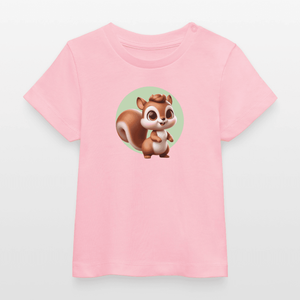 Baby Organic Cotton T-shirt (3D Squirrel Illustration) - Tiny Tugz™