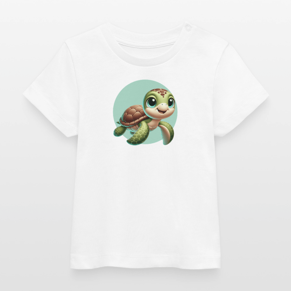 Baby Organic Cotton T-shirt (3D Turtle Illustration) - Tiny Tugz™