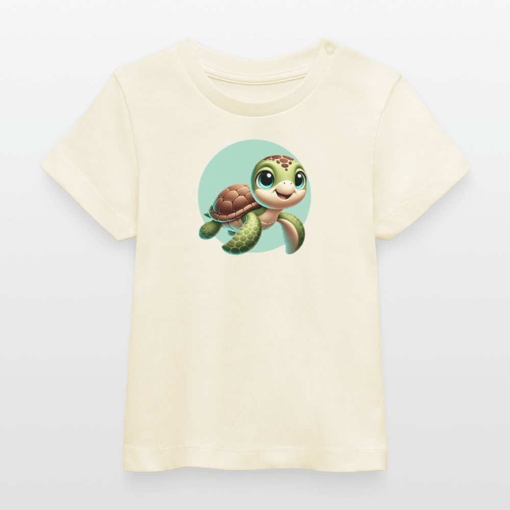 Baby Organic Cotton T-shirt (3D Turtle Illustration) - Tiny Tugz™