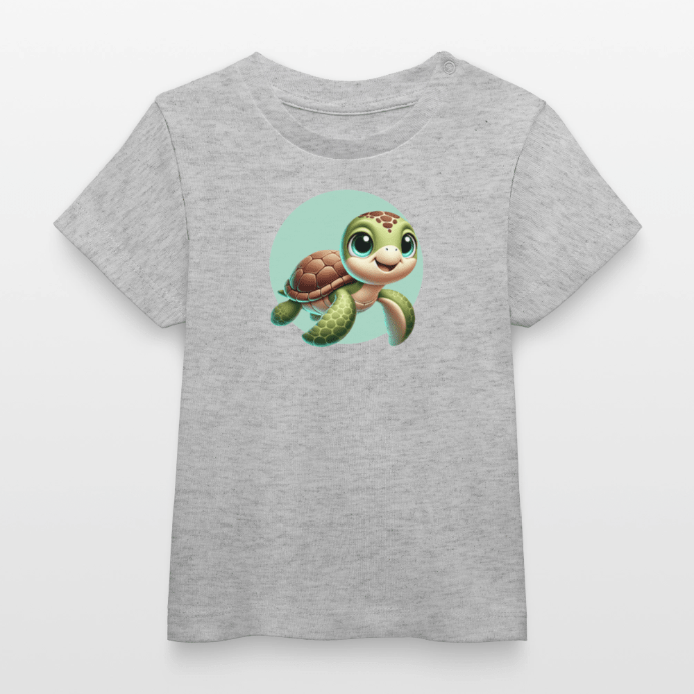 Baby Organic Cotton T-shirt (3D Turtle Illustration) - Tiny Tugz™