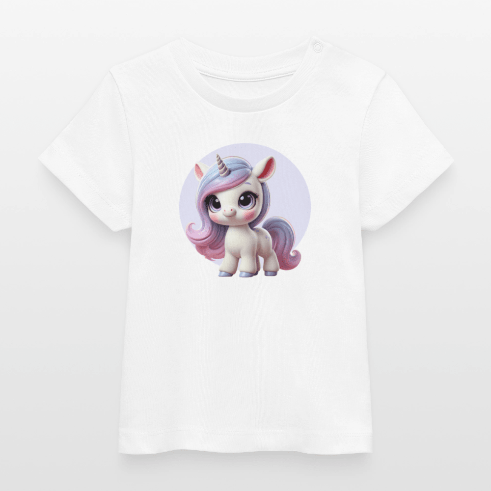 Baby Organic Cotton T-shirt (3D Unicorn Illustration) - Tiny Tugz™