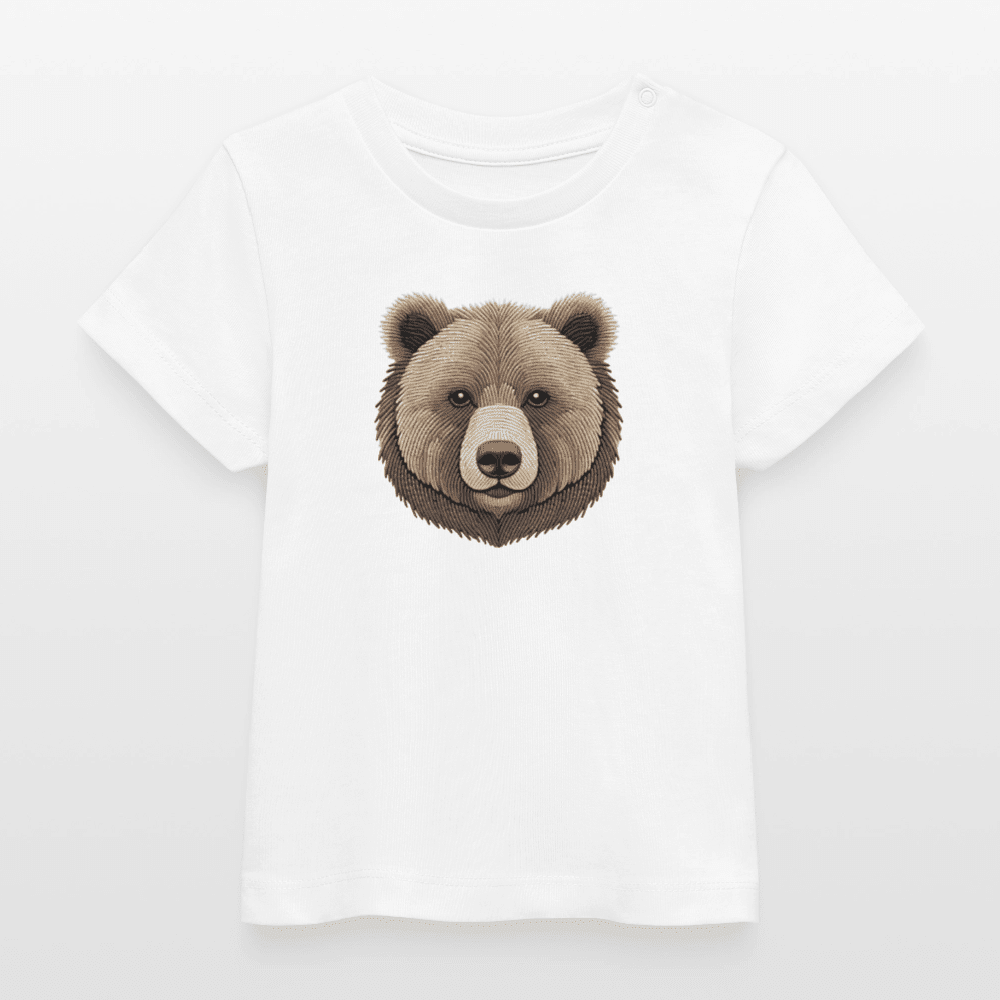 Baby Organic Cotton T-shirt (Bear Thread Art) - Tiny Tugz™