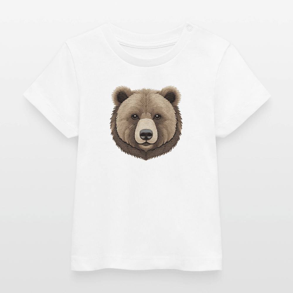 Baby Organic Cotton T-shirt (Bear Thread Art) - Tiny Tugz™