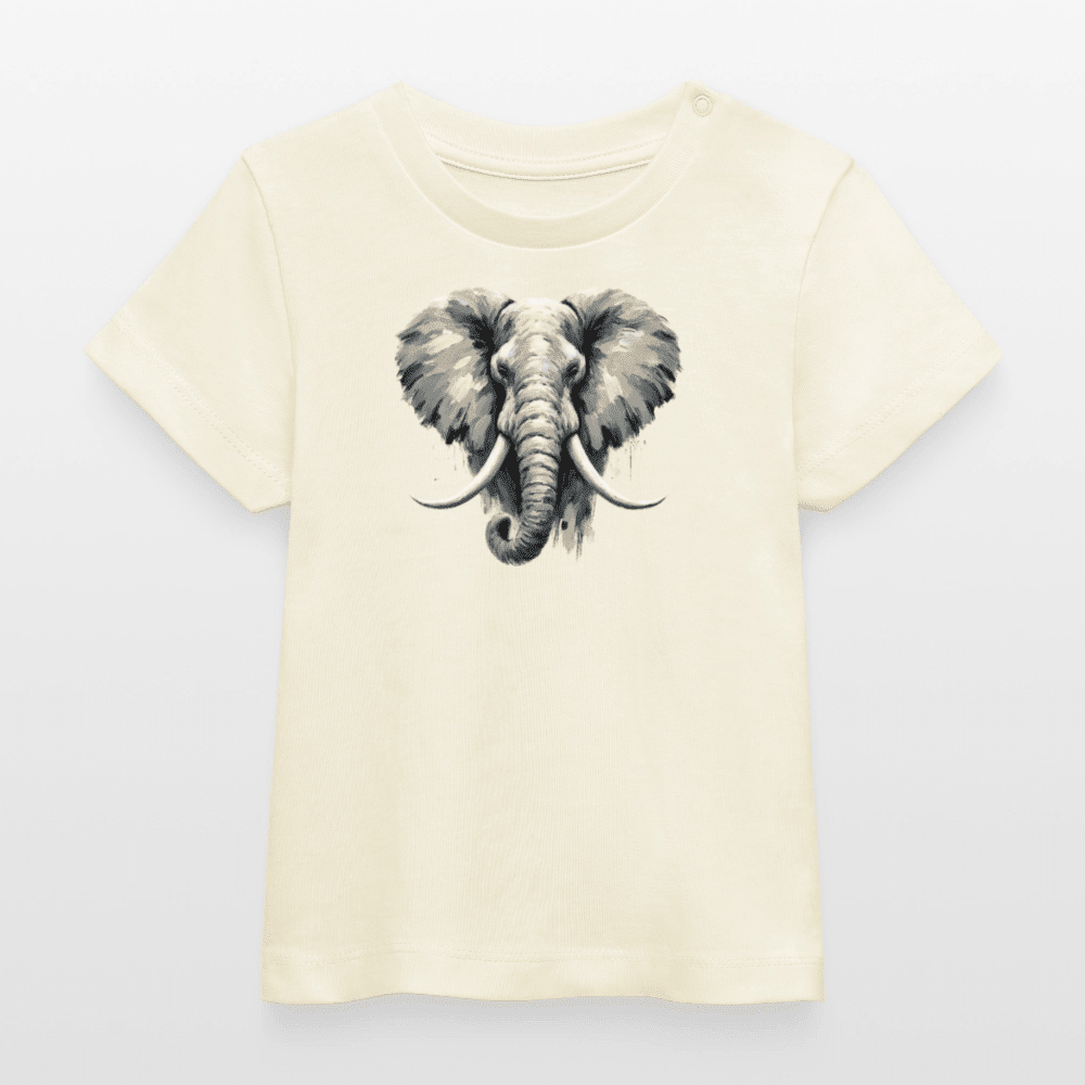 Baby Organic Cotton T-shirt (Canvas Elephant) - Tiny Tugz™