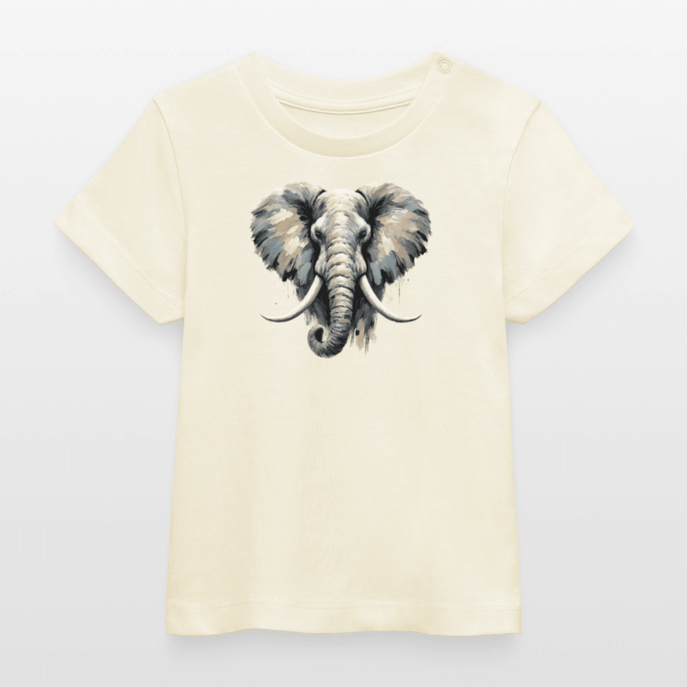 Baby Organic Cotton T-shirt (Canvas Elephant) - Tiny Tugz™