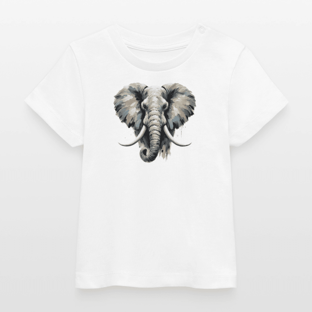 Baby Organic Cotton T-shirt (Canvas Elephant) - Tiny Tugz™
