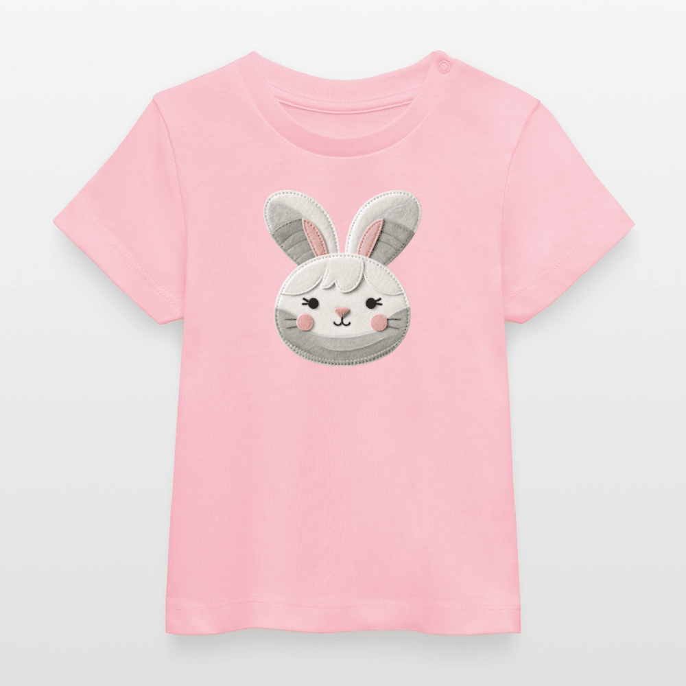 Baby Organic Cotton T-shirt (Felt Appliqué Bunny) - Tiny Tugz™