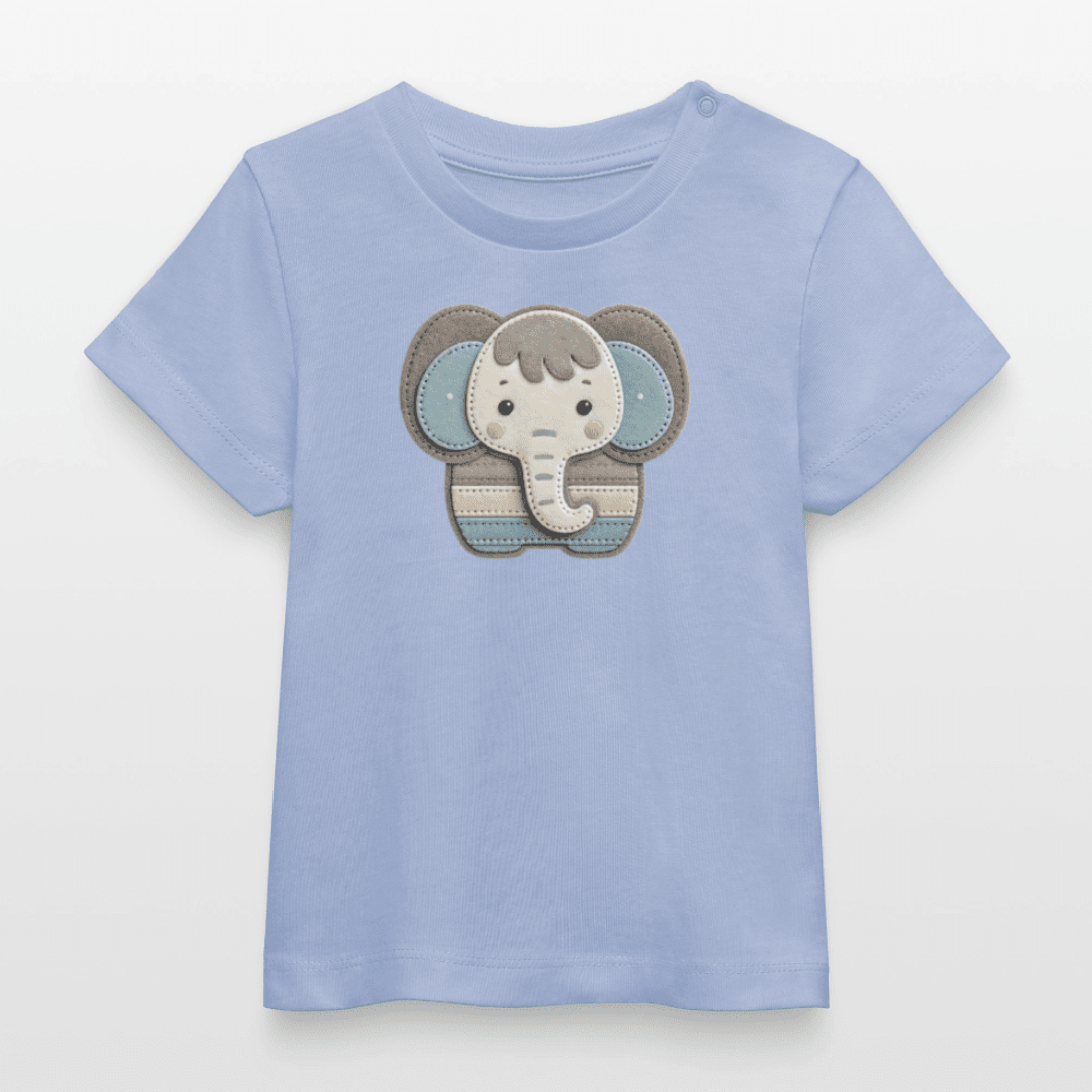 Baby Organic Cotton T-shirt (Felt Appliqué Elephant) - Tiny Tugz™