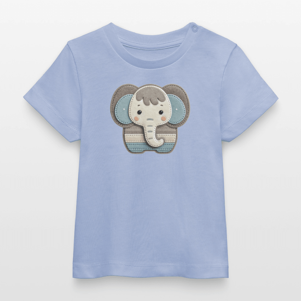 Baby Organic Cotton T-shirt (Felt Appliqué Elephant) - Tiny Tugz™