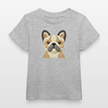 Baby Organic Cotton T-shirt (Felt Appliqué French Bulldog) - Tiny Tugz™