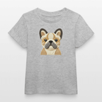 Baby Organic Cotton T-shirt (Felt Appliqué French Bulldog) - Tiny Tugz™