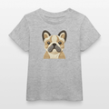 Baby Organic Cotton T-shirt (Felt Appliqué French Bulldog) - Tiny Tugz™