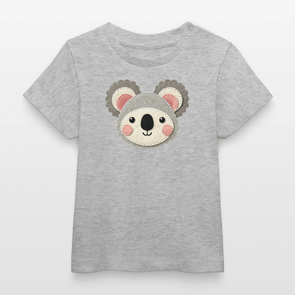 Baby Organic Cotton T-shirt (Felt Appliqué Koala) - Tiny Tugz™