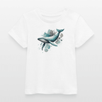 Baby Organic Cotton T-shirt (Whale Watercolour Art) - Tiny Tugz™