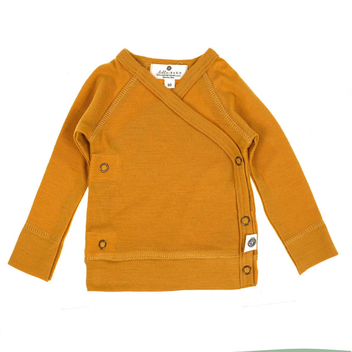 Baby Wool Wrap Sweater - Merino Wool - Harvest Gold