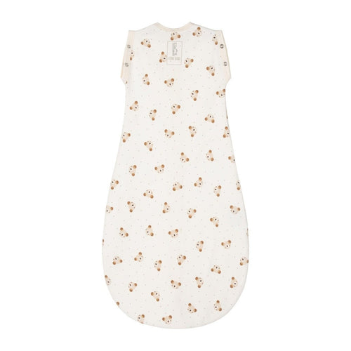 Baby Swaddle & Sleeping Bag 0.5 TOG (Light) – Beige / White - Tiny Tugz™
