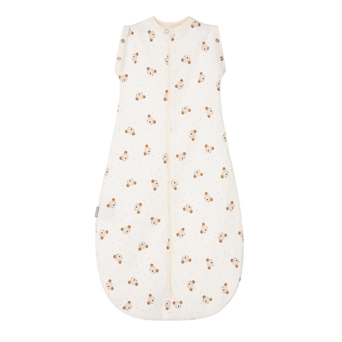 Baby Swaddle & Sleeping Bag 0.5 TOG (Light) – Beige / White - Tiny Tugz™
