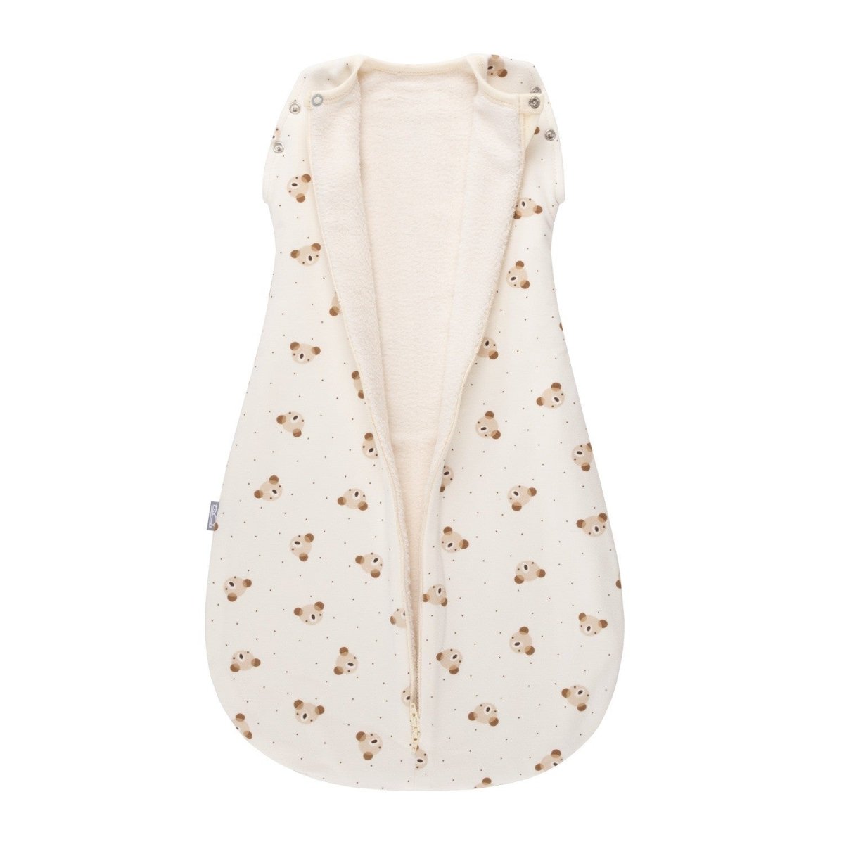 Baby Swaddle & Sleeping Bag 2.5 TOG (Warm) – Beige / White - Tiny Tugz™