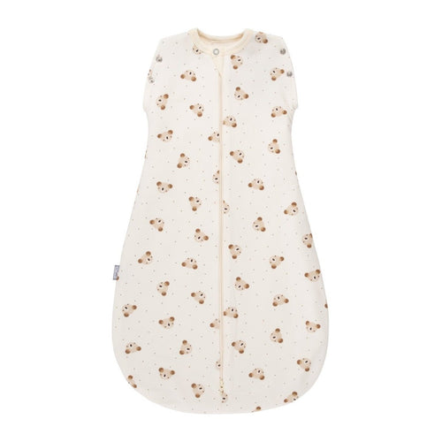 Baby Swaddle & Sleeping Bag 2.5 TOG (Warm) – Beige / White - Tiny Tugz™