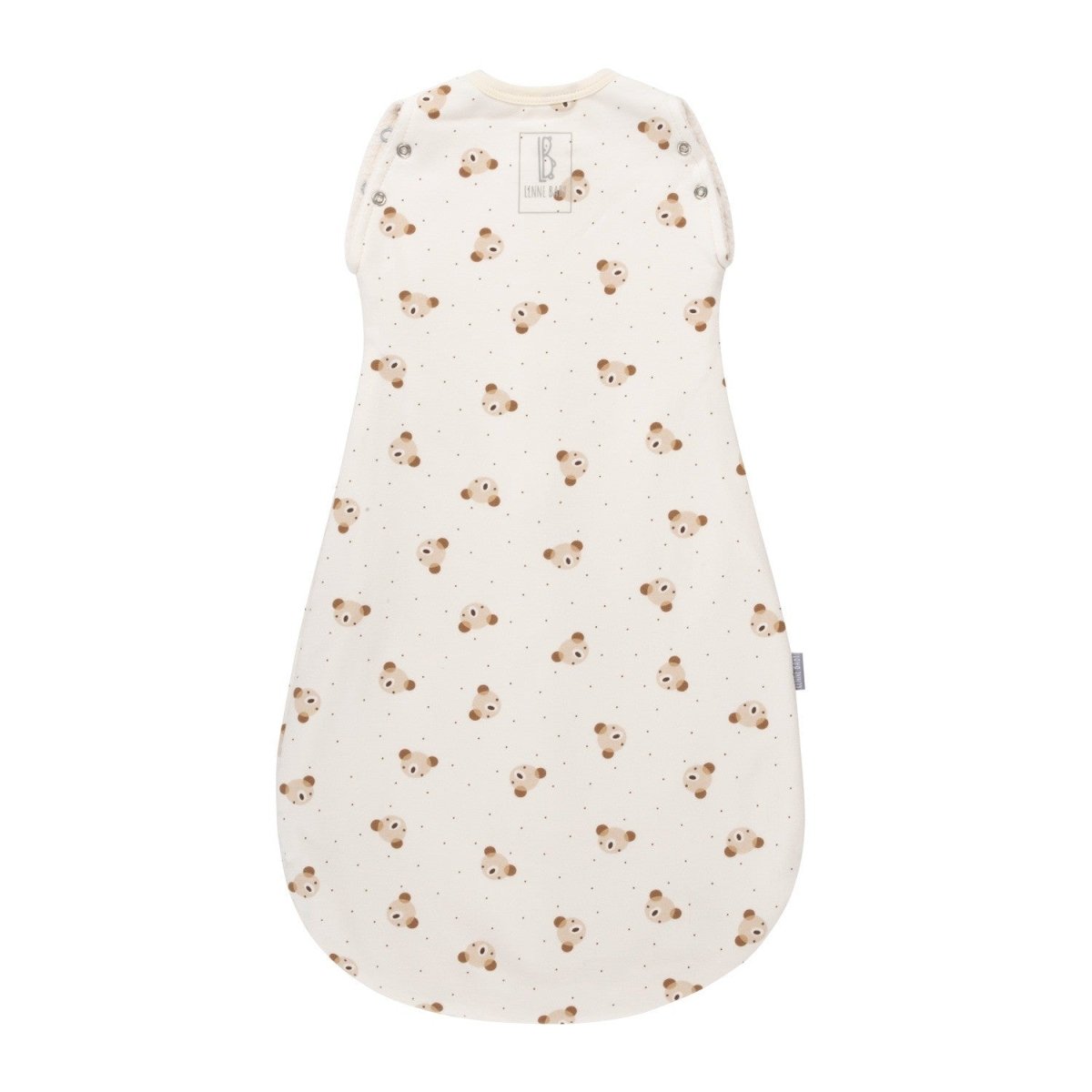 Baby Swaddle & Sleeping Bag 2.5 TOG (Warm) – Beige / White - Tiny Tugz™
