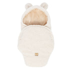 Baby Swaddle with Bear Ears – Bearly Cream