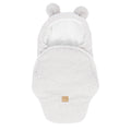 Baby Swaddle with Bear Ears – Bearly Off-White